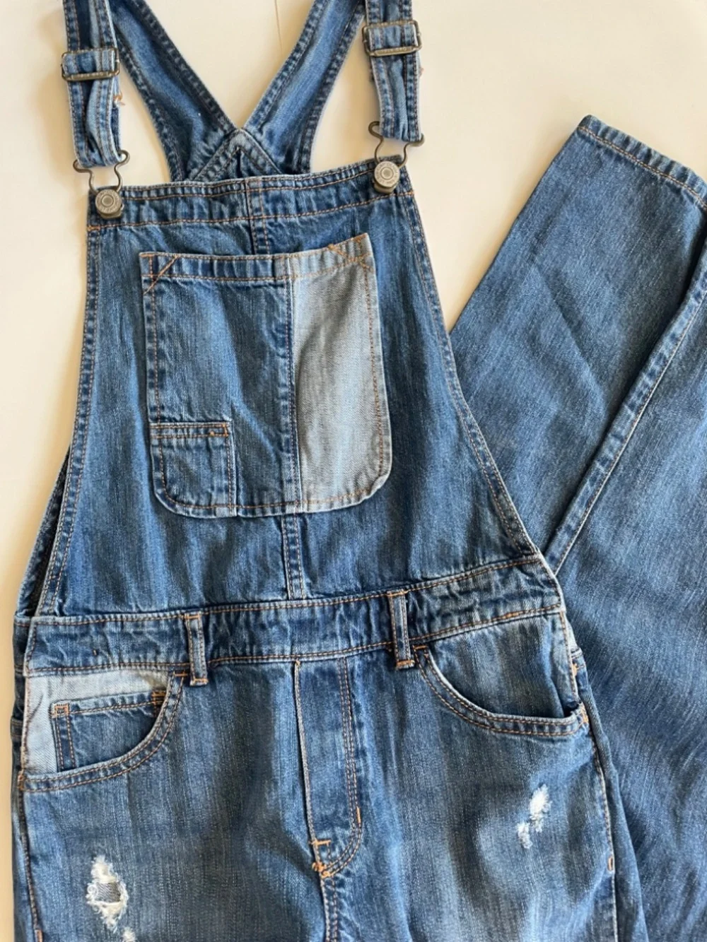 GapKids denim overall distressed size XL